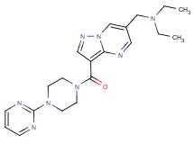 N-ethyl-N-({3-[(4-pyrimidin-2-ylpiperazin-1-yl)carbonyl]pyrazolo[1,5-a]pyrimidin-6-yl}methyl)ethanamine