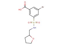 3-bromo-5-{[(tetrahydrofuran-2-ylmethyl)amino]sulfonyl}benzoic acid