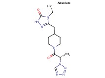 4-ethyl-5-({1-[(2S)-2-(1H-tetrazol-1-yl)propanoyl]-4-piperidinyl}methyl)-2,4-dihydro-3H-1,2,4-triazol-3-one