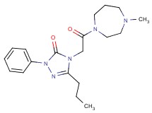 4-[2-(4-methyl-1,4-diazepan-1-yl)-2-oxoethyl]-2-phenyl-5-propyl-2,4-dihydro-3H-1,2,4-triazol-3-one