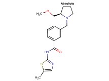 3-{[(2R)-2-(methoxymethyl)pyrrolidin-1-yl]methyl}-N-(5-methyl-1,3-thiazol-2-yl)benzamide