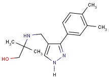 2-({[3-(3,4-dimethylphenyl)-1H-pyrazol-4-yl]methyl}amino)-2-methyl-1-propanol