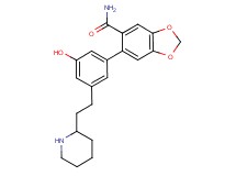 6-[3-hydroxy-5-(2-piperidin-2-ylethyl)phenyl]-1,3-benzodioxole-5-carboxamide
