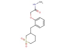 2-{2-[(1,1-dioxidotetrahydro-2H-thiopyran-3-yl)methyl]phenoxy}-N-methylacetamide