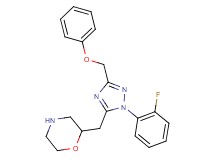 2-{[1-(2-fluorophenyl)-3-(phenoxymethyl)-1H-1,2,4-triazol-5-yl]methyl}morpholine