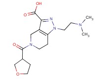 1-[2-(dimethylamino)ethyl]-5-(tetrahydrofuran-3-ylcarbonyl)-4,5,6,7-tetrahydro-1H-pyrazolo[4,3-c]pyridine-3-carboxylic acid