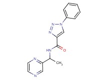 1-phenyl-N-[1-(2-pyrazinyl)ethyl]-1H-1,2,3-triazole-4-carboxamide