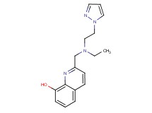 2-({ethyl[2-(1H-pyrazol-1-yl)ethyl]amino}methyl)quinolin-8-ol