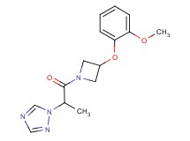 1-{2-[3-(2-methoxyphenoxy)azetidin-1-yl]-1-methyl-2-oxoethyl}-1H-1,2,4-triazole