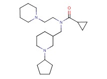 N-[(1-cyclopentyl-3-piperidinyl)methyl]-N-[2-(1-piperidinyl)ethyl]cyclopropanecarboxamide