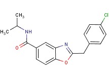 2-(4-chlorobenzyl)-N-isopropyl-1,3-benzoxazole-5-carboxamide