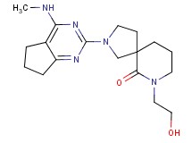 7-(2-hydroxyethyl)-2-[4-(methylamino)-6,7-dihydro-5H-cyclopenta[d]pyrimidin-2-yl]-2,7-diazaspiro[4.5]decan-6-one