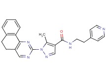 1-(5,6-dihydrobenzo[h]quinazolin-2-yl)-5-methyl-N-[2-(4-pyridinyl)ethyl]-1H-pyrazole-4-carboxamide
