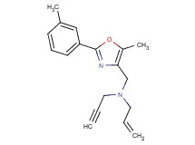 N-{[5-methyl-2-(3-methylphenyl)-1,3-oxazol-4-yl]methyl}-N-2-propyn-1-yl-2-propen-1-amine