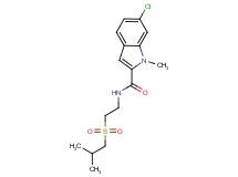 6-chloro-N-[2-(isobutylsulfonyl)ethyl]-1-methyl-1H-indole-2-carboxamide