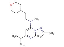 5-isopropyl-N,2-dimethyl-N-[2-(tetrahydro-2H-pyran-4-yl)ethyl]pyrazolo[1,5-a]pyrimidin-7-amine