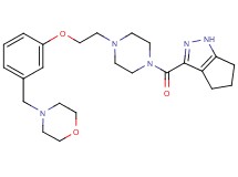 3-[(4-{2-[3-(4-morpholinylmethyl)phenoxy]ethyl}-1-piperazinyl)carbonyl]-1,4,5,6-tetrahydrocyclopenta[c]pyrazole