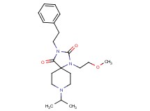 8-isopropyl-1-(2-methoxyethyl)-3-(2-phenylethyl)-1,3,8-triazaspiro[4.5]decane-2,4-dione