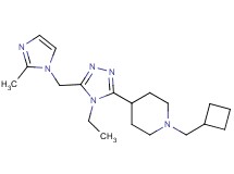 1-(cyclobutylmethyl)-4-{4-ethyl-5-[(2-methyl-1H-imidazol-1-yl)methyl]-4H-1,2,4-triazol-3-yl}piperidine