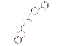 N-[2-(2,3-dihydro-1,4-benzodioxin-2-yl)ethyl]-2-[4-(2-pyrimidinyl)-1-piperazinyl]acetamide