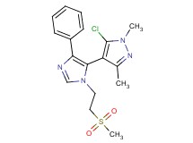 5-chloro-1,3-dimethyl-4-{1-[2-(methylsulfonyl)ethyl]-4-phenyl-1H-imidazol-5-yl}-1H-pyrazole