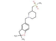 1-[(2,2-dimethyl-2,3-dihydro-1-benzofuran-5-yl)methyl]-3-[(methylsulfonyl)methyl]piperidine