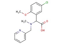 (5-chloro-2-methoxyphenyl)[methyl(pyridin-2-ylmethyl)amino]acetic acid