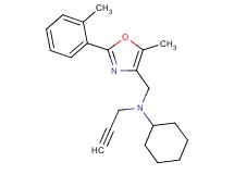 N-{[5-methyl-2-(2-methylphenyl)-1,3-oxazol-4-yl]methyl}-N-2-propyn-1-ylcyclohexanamine