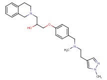 1-(3,4-dihydro-2(1H)-isoquinolinyl)-3-[4-({methyl[2-(1-methyl-1H-pyrazol-4-yl)ethyl]amino}methyl)phenoxy]-2-propanol