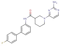 1-(2-aminopyrimidin-4-yl)-N-(4'-fluorobiphenyl-3-yl)piperidine-3-carboxamide