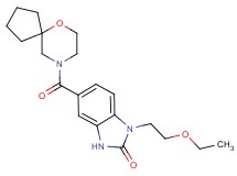1-(2-ethoxyethyl)-5-(6-oxa-9-azaspiro[4.5]dec-9-ylcarbonyl)-1,3-dihydro-2H-benzimidazol-2-one