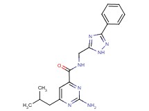 2-amino-6-isobutyl-N-[(3-phenyl-1H-1,2,4-triazol-5-yl)methyl]pyrimidine-4-carboxamide