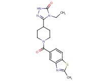 4-ethyl-5-{1-[(2-methyl-1,3-benzothiazol-5-yl)carbonyl]piperidin-4-yl}-2,4-dihydro-3H-1,2,4-triazol-3-one