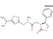 N-[(5-isopropylisoxazol-3-yl)methyl]-N-methyl-2-[(4S)-2-oxo-4-phenyl-1,3-oxazolidin-3-yl]acetamide