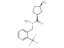 (1S*,3R*)-3-amino-N-methyl-N-[2-(trifluoromethyl)benzyl]cyclopentanecarboxamide