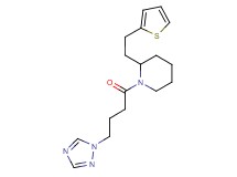 2-[2-(2-thienyl)ethyl]-1-[4-(1H-1,2,4-triazol-1-yl)butanoyl]piperidine