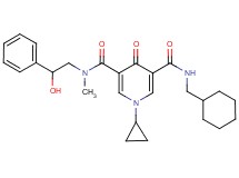 N'-(cyclohexylmethyl)-1-cyclopropyl-N-(2-hydroxy-2-phenylethyl)-N-methyl-4-oxo-1,4-dihydro-3,5-pyridinedicarboxamide