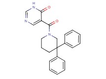5-[(3,3-diphenylpiperidin-1-yl)carbonyl]pyrimidin-4(3H)-one
