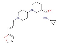 N-cyclopropyl-1'-[(2E)-3-(2-furyl)-2-propen-1-yl]-1,4'-bipiperidine-3-carboxamide