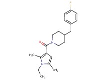 1-[(1-ethyl-2,5-dimethyl-1H-pyrrol-3-yl)carbonyl]-4-(4-fluorobenzyl)piperidine