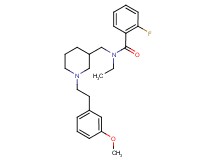 N-ethyl-2-fluoro-N-({1-[2-(3-methoxyphenyl)ethyl]-3-piperidinyl}methyl)benzamide