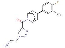 [2-(4-{[(3-endo)-3-(4-fluoro-3-methylphenyl)-8-azabicyclo[3.2.1]oct-8-yl]carbonyl}-1H-1,2,3-triazol-1-yl)ethyl]amine hydrochloride