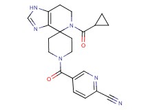 5-{[5-(cyclopropylcarbonyl)-1,5,6,7-tetrahydro-1'H-spiro[imidazo[4,5-c]pyridine-4,4'-piperidin]-1'-yl]carbonyl}pyridine-2-carbonitrile