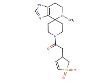 1'-[(1,1-dioxido-2,3-dihydro-3-thienyl)acetyl]-5-methyl-1,5,6,7-tetrahydrospiro[imidazo[4,5-c]pyridine-4,4'-piperidine]