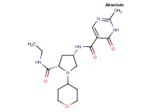 N-[(3S,5S)-5-[(ethylamino)carbonyl]-1-(tetrahydro-2H-pyran-4-yl)pyrrolidin-3-yl]-2-methyl-6-oxo-1,6-dihydropyrimidine-5-carboxamide