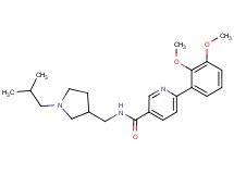 6-(2,3-dimethoxyphenyl)-N-[(1-isobutylpyrrolidin-3-yl)methyl]nicotinamide