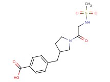 4-[(1-{[(methylsulfonyl)amino]acetyl}pyrrolidin-3-yl)methyl]benzoic acid