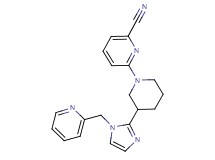 6-{3-[1-(2-pyridinylmethyl)-1H-imidazol-2-yl]-1-piperidinyl}-2-pyridinecarbonitrile