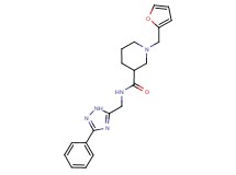 1-(2-furylmethyl)-N-[(3-phenyl-1H-1,2,4-triazol-5-yl)methyl]-3-piperidinecarboxamide