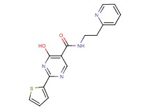 4-hydroxy-N-(2-pyridin-2-ylethyl)-2-(2-thienyl)pyrimidine-5-carboxamide